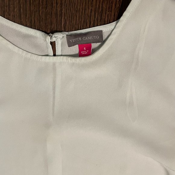 Vince Camuto High-Low Pale Blue Blouse - Picture 4 of 6